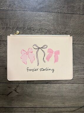 Frasier Sterling Pink Bow Travel Pouch